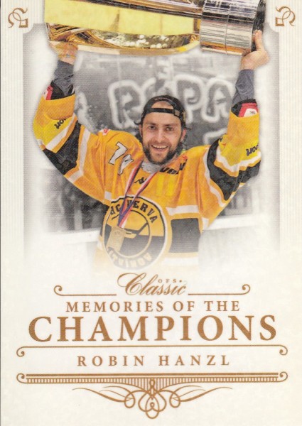 insert karta ROBIN HANZL 14-15 OFS Classic Memories of the Champions /99