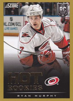 insert RC karta RYAN MURPHY 13-14 Score Hot Rookies Gold číslo 605